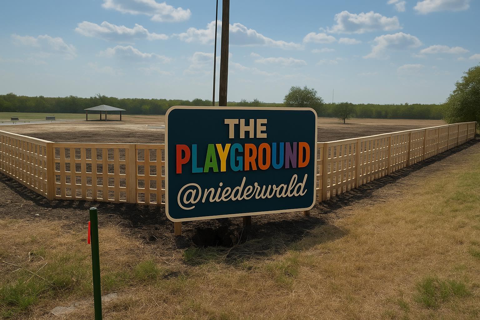 The Playground @niederwald — shaded pavilions on the property